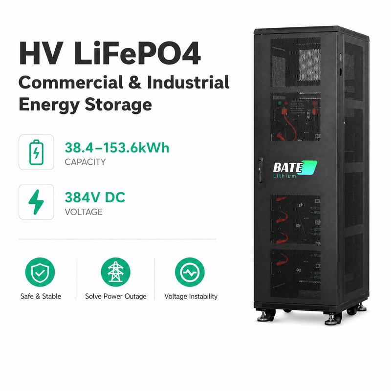 ESS Comercial em Gabinete 76,8kWh